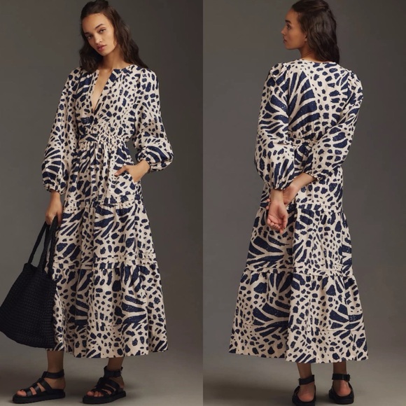 Anthropologie Dresses & Skirts - Anthropologie The Somerset Maxi Dress Long-Sleeve Poplin Edition Small Petite